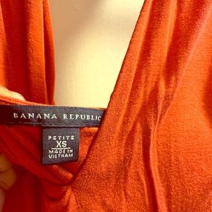 Banana Republic burnt orange halter dress